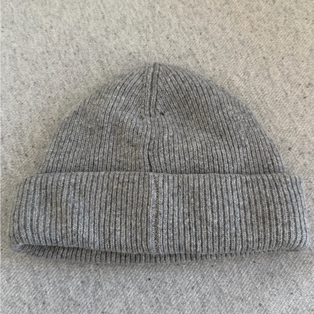 Acne Gray Knit Beanie - Picture 2 of 3